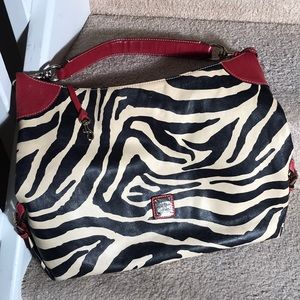 ❤️ Dooney & Bourke ❤️ Zebra Print Shoulder Bag!